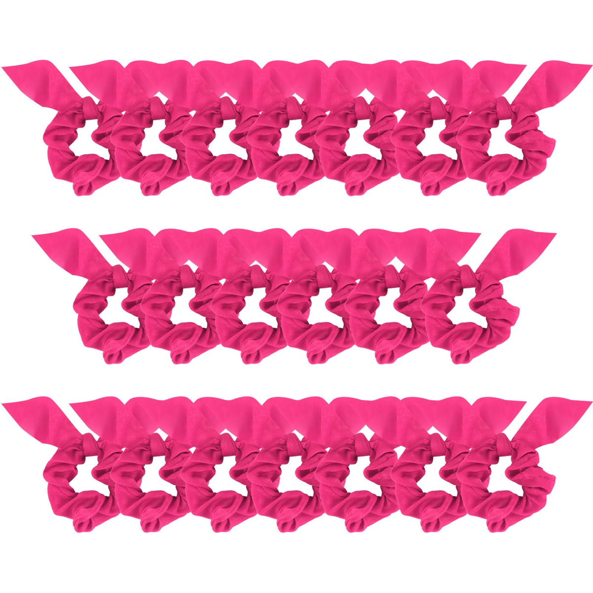 20 Pack Satin Scrunchies for Thick Hair, Hair Ties with Bow for Women's Hair, Bunny Ear Scrunchies, Hair Accessories for Girls, Silk Scrunchies in 20 Solid Warm Colors