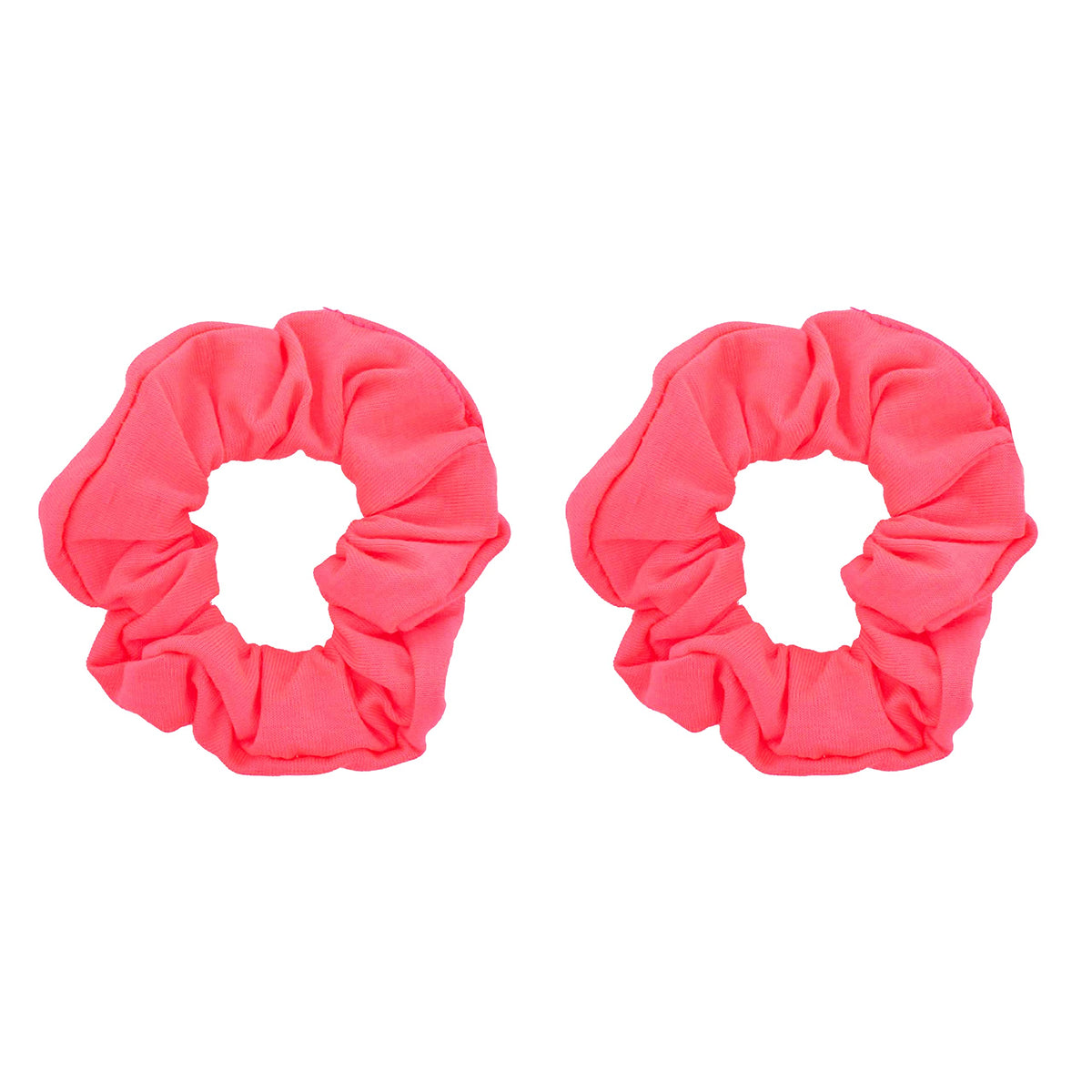 Motique Accessories Solid Scrunchies for Women, Set of 2, Navy Blue