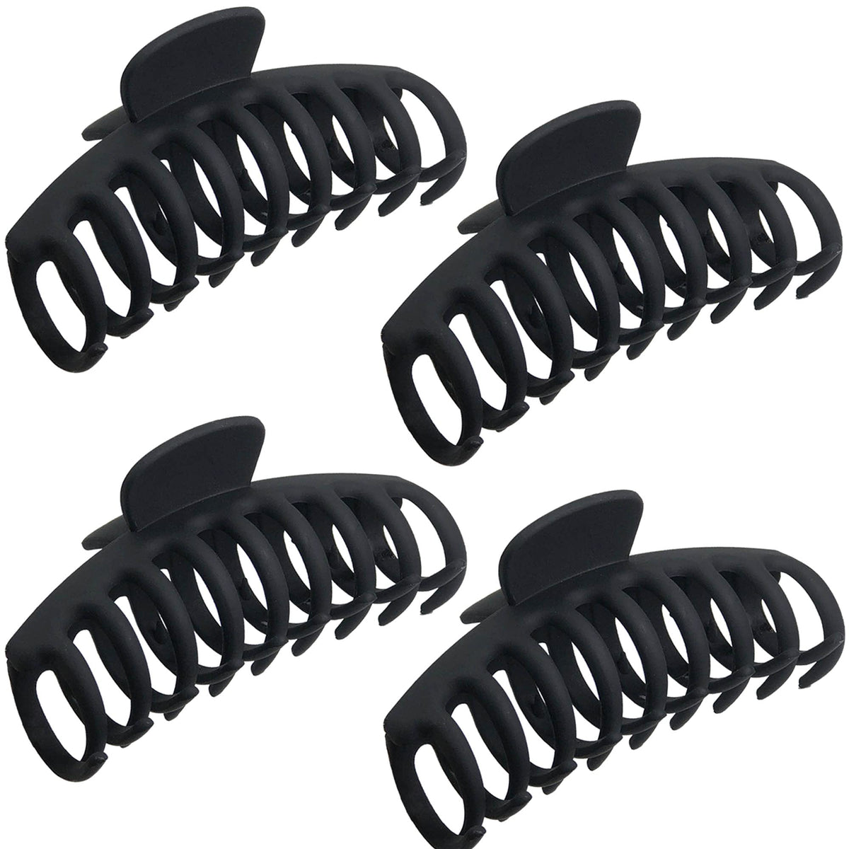 OWIIZI 4.3" Large Hair Claw Clips for Women Long Thick Hair (4 Packs)