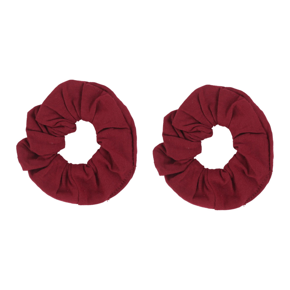 Motique Accessories Solid Scrunchies for Women, Set of 2, Navy Blue