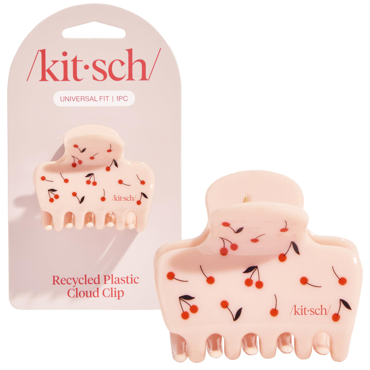 Kitsch Plastic Puffy Claw Clip - Hair Accessories For Women- Chocolate, 1pc