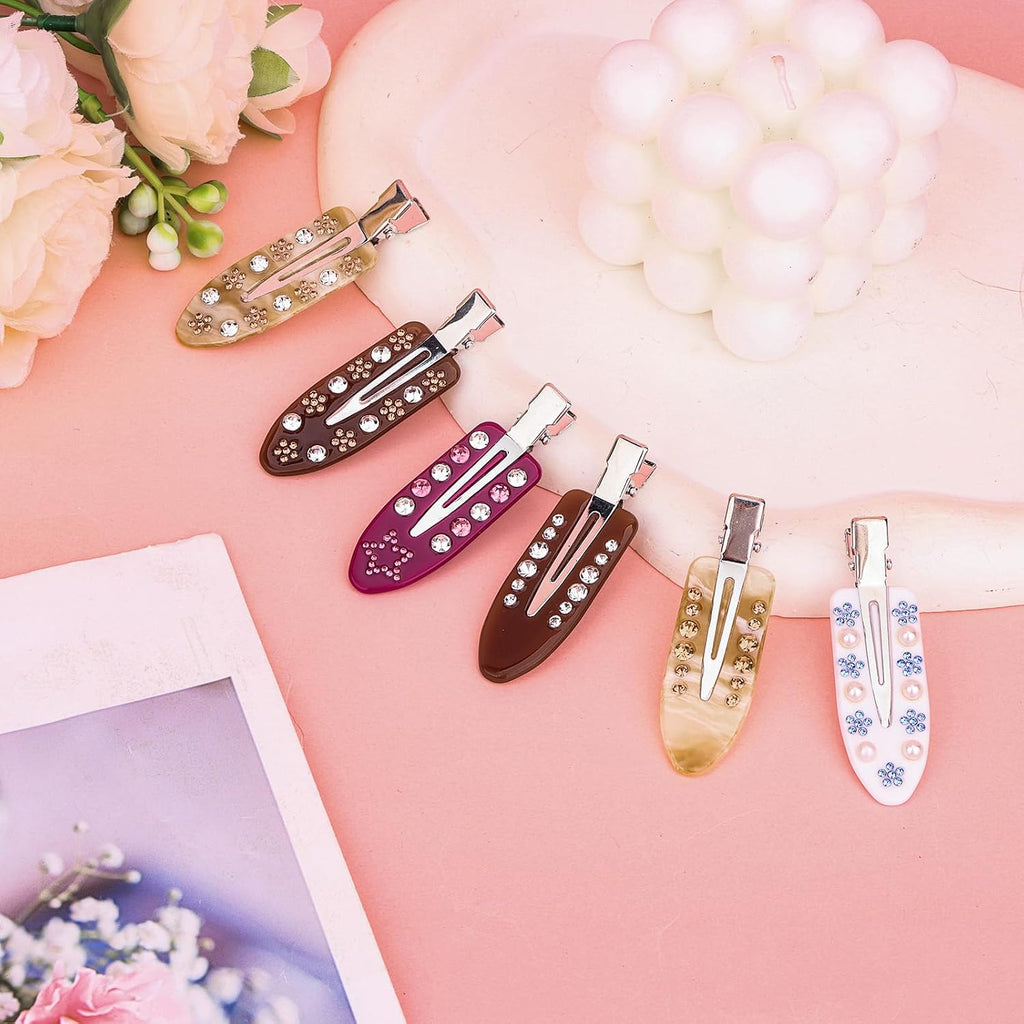 6 PCS Creaseless Hair Clips Hair Sectioning Clips Alligator Hair Clips
