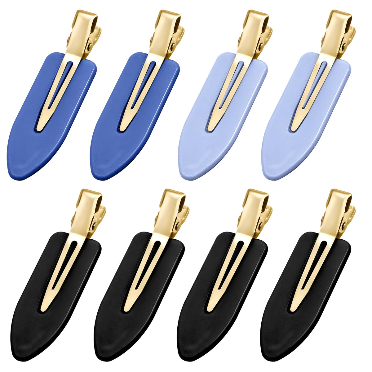 YIERSO 8 Pcs No Bend Hair Clips No Crease Makeup Duckbill Clip for Women