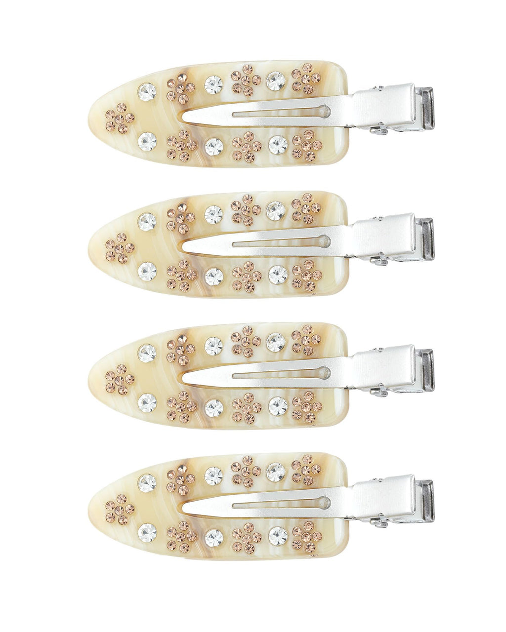 4 Pcs No Crease Hair Clips for Makeup Creaseless Hair Clips for Bangs