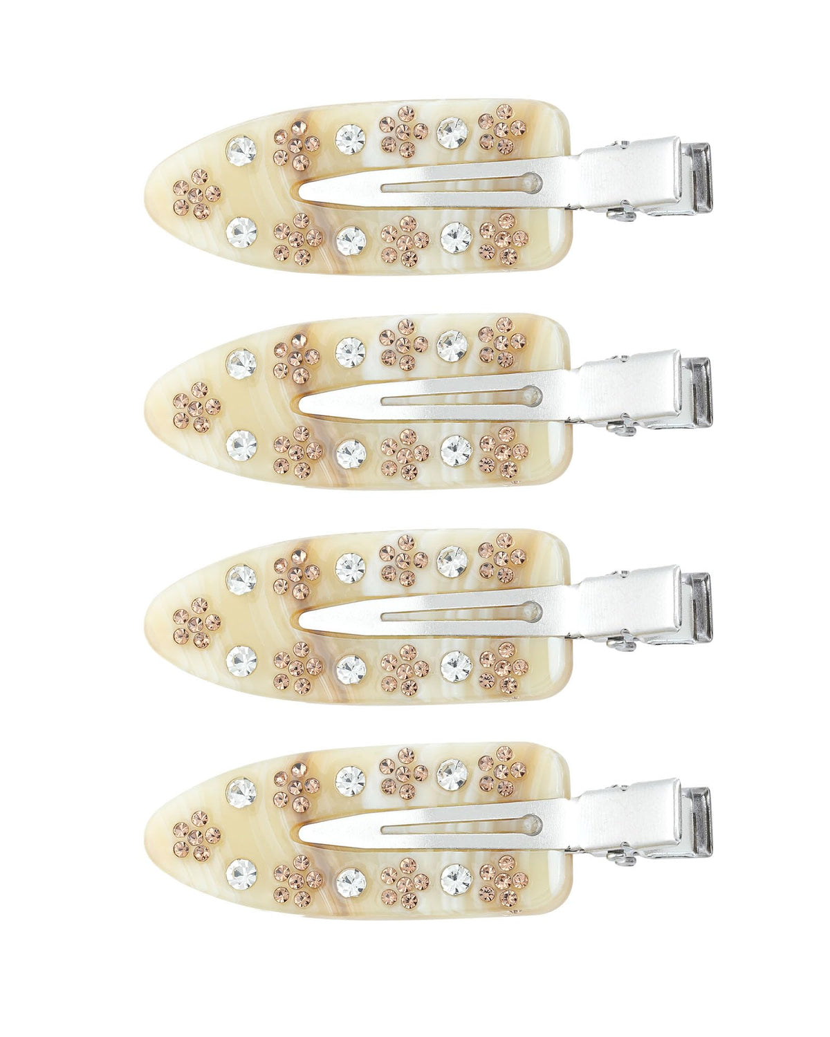 4 Pcs No Crease Hair Clips for Makeup Creaseless Hair Clips for Bangs