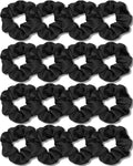 IVARYSS Satin Scrunchies for Women, Soft Than Silk for Hair, Fashion Ties and Bands for Thin | Thick Hair Styling, 16 Pack (Neutral Color)