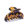 Large Size 3.5" Handmade Celluloid French Design Barrettes Tortoise Shell Claw Fashion Accessories Hair Clip for Women (B)