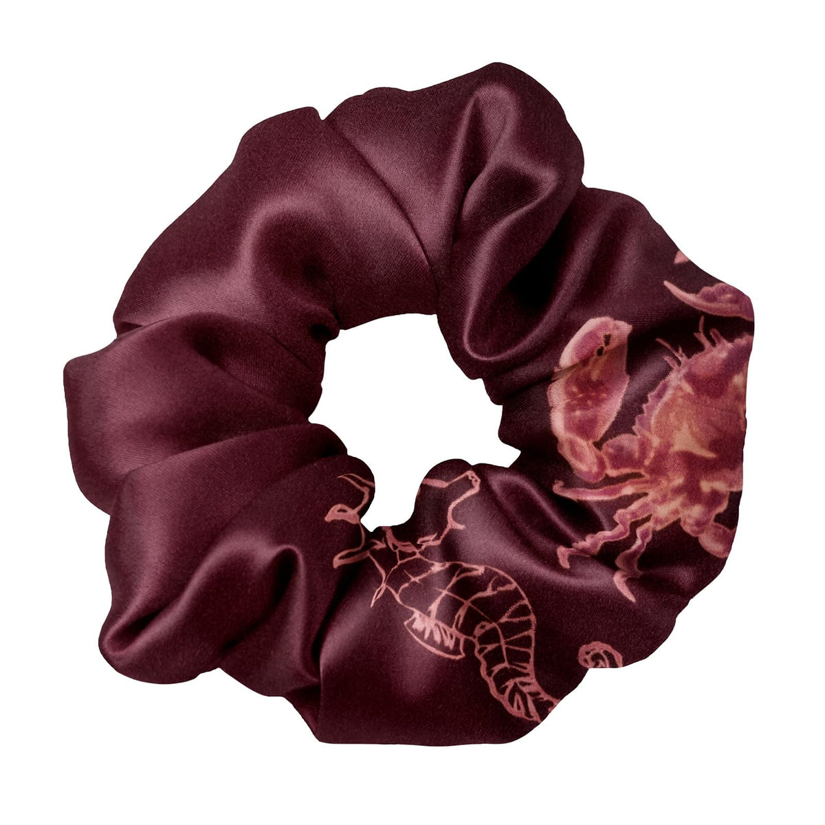 LilySilk Silk Hair Scrunchy, 100% Mulberry Silk Ponytail Holder, Frizz & Breakage Prevention, No Damage, Dark Green, 1 Count