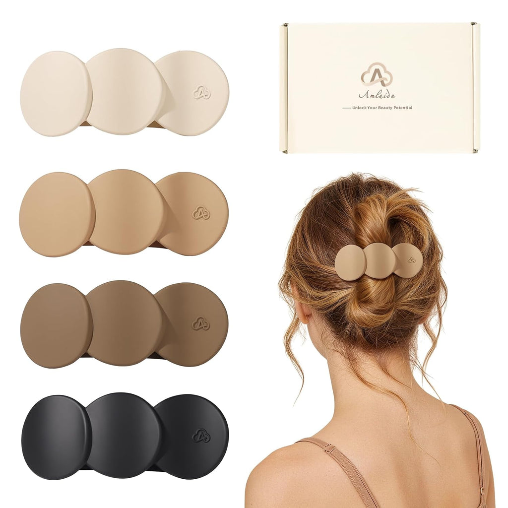 Medium Flat Hair Clips for Women, Claw Clips for Thick Thin Hair