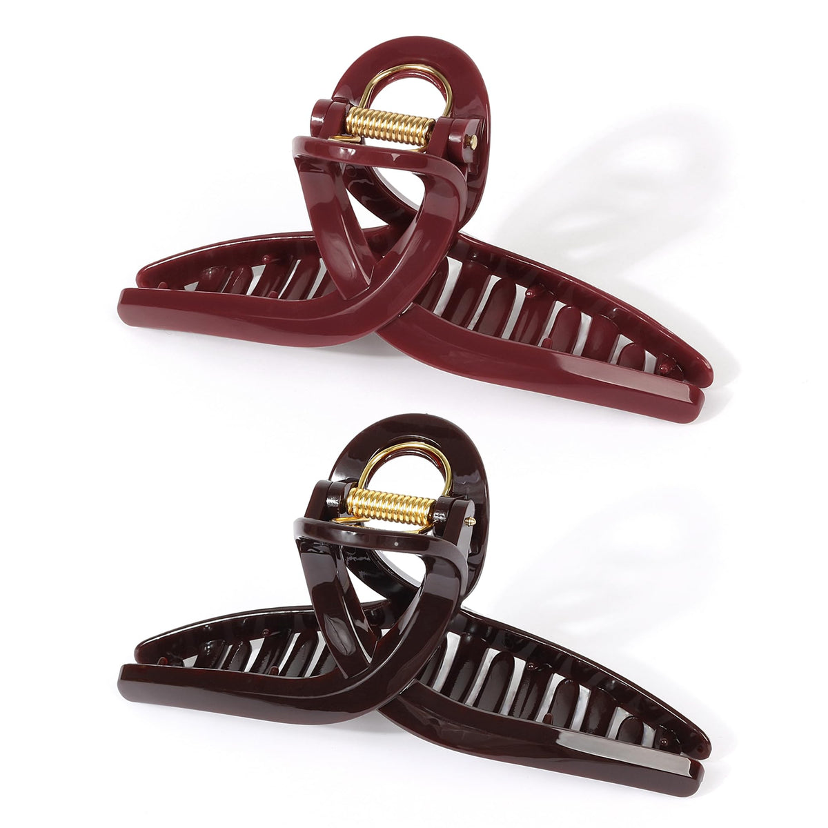 Big Hair Claw Clips - Butterfly Hair Accessories for Women and Girls with Long, Thick Hair - Large 5.1 Jelly Clips, 4 Pcs, Mother's Day Gifts