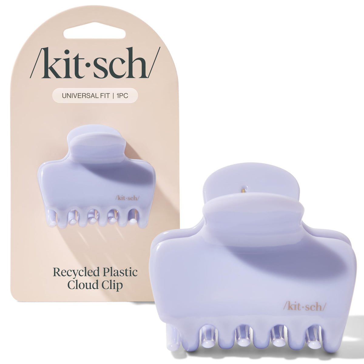Kitsch Plastic Puffy Claw Clip - Hair Accessories For Women- Chocolate, 1pc