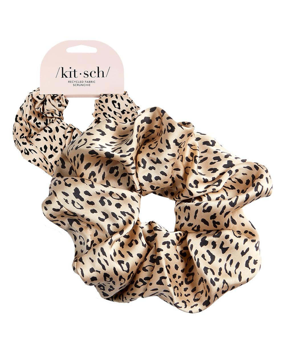 Kitsch Ultra-Petite Satin Scrunchies for Women - Eucalyptus, 6pcs