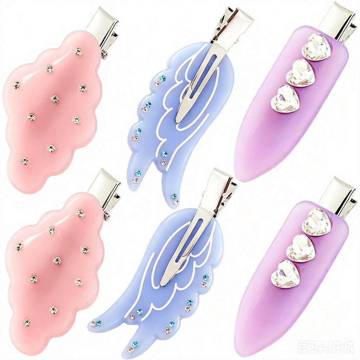 Creaseless Hair Clips No Crease No Bend Clips for Bangs Makeup