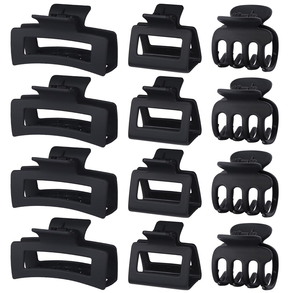 SMKSL 12 Pcs Hair Claw Clips for Women & Girls 3 Styles Hair Accessories