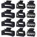 SMKSL 12 Pcs Hair Claw Clips for Women & Girls 3 Styles Hair Accessories