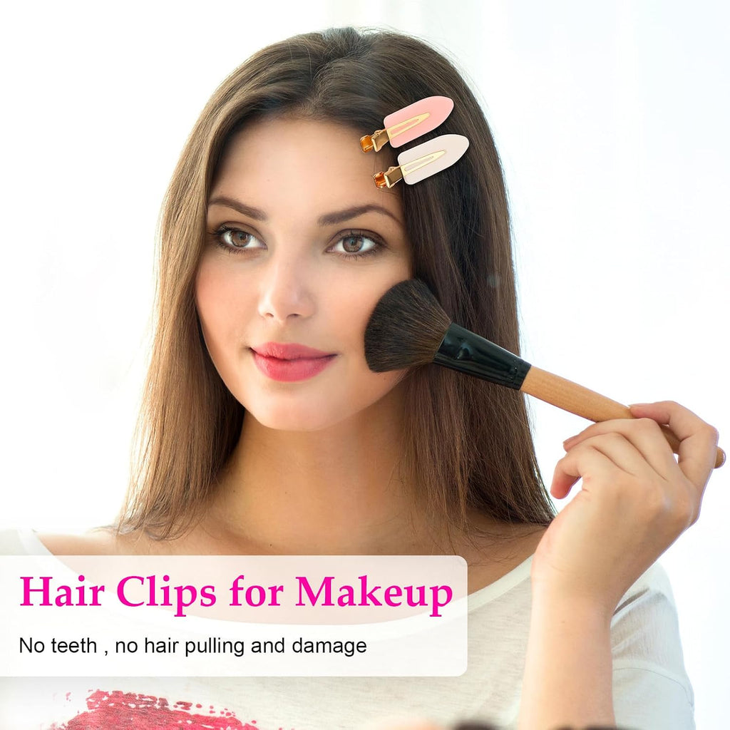 D 6 Pcs Creaseless Hair Clips for Makeup