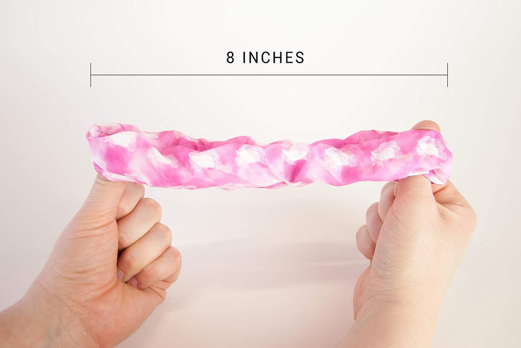 Unicorn Cotton Elastic Hair Bands and Scrunchies for Women or Girls - Hair Accessories (4 Pack)