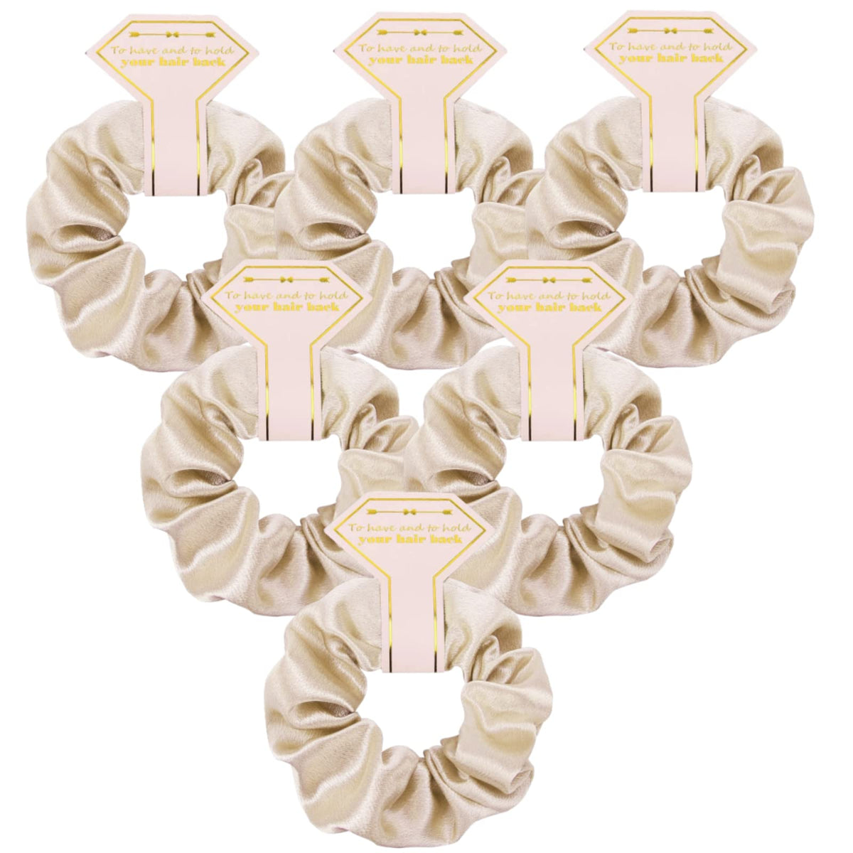 Satin Bridesmaid Scrunchies Bachelorette Hair Ties Set of 6 Bridal Shower No Damage Hairties ideas Gift for Wedding Party Favors Bridesmaid Proposal Gifts (Dusty Blue)