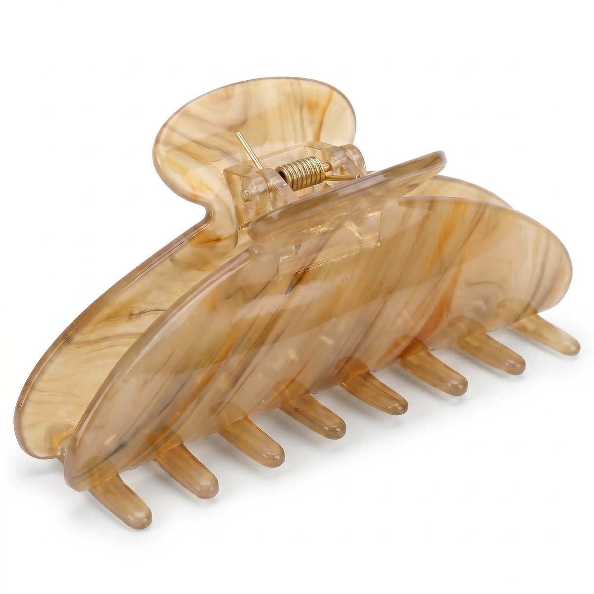 4 Inch Acetate Hair Clip, Olive Green Claw Clip for Women