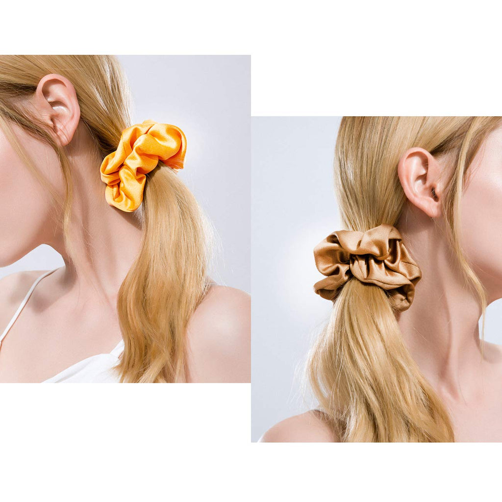 40pcs Hair Silk Scrunchies, 40 Assorted Colors Scrunchies