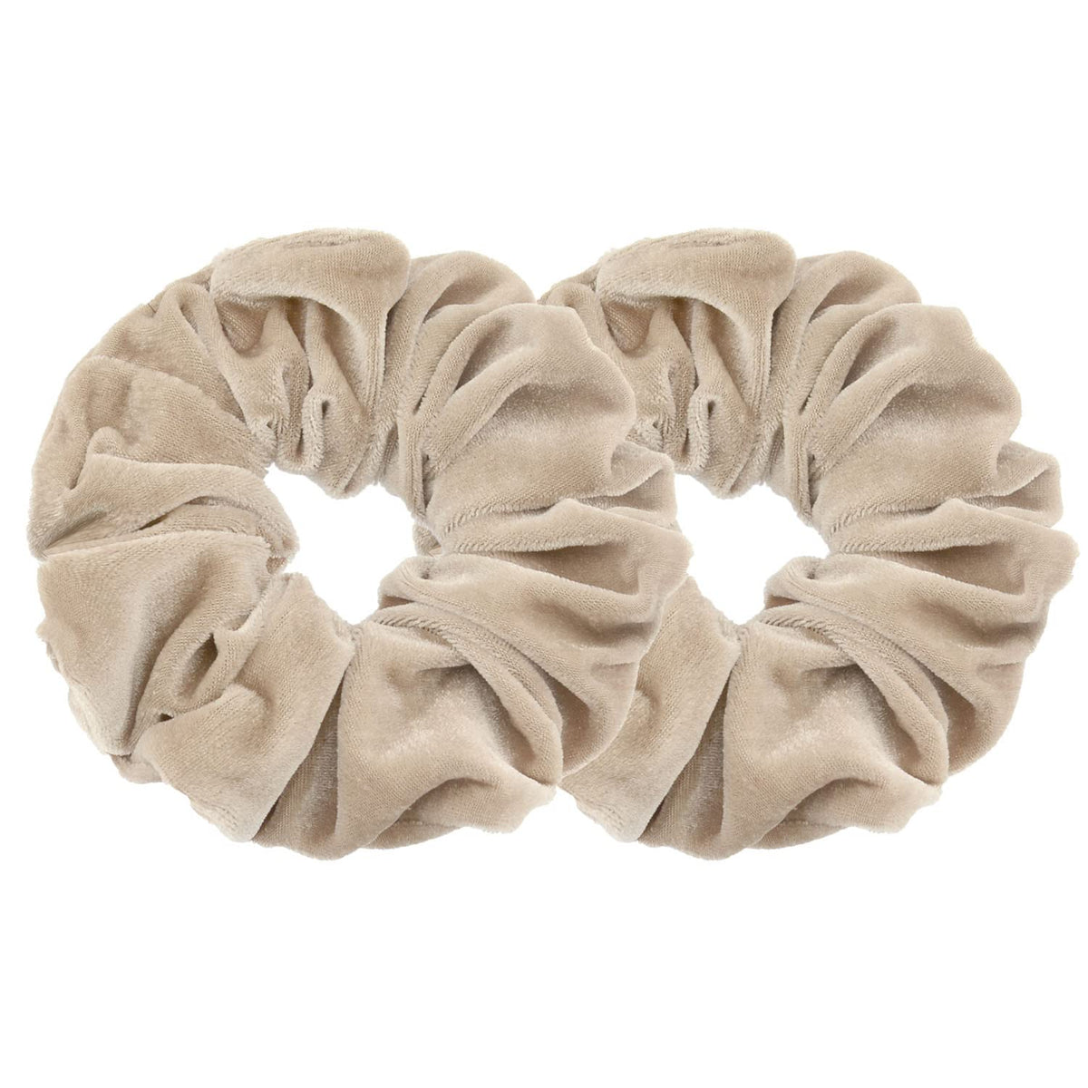 2 Pcs Large Size Scrunchies for Thick Hair Women Hair Ties Accessories (2 Taupe)
