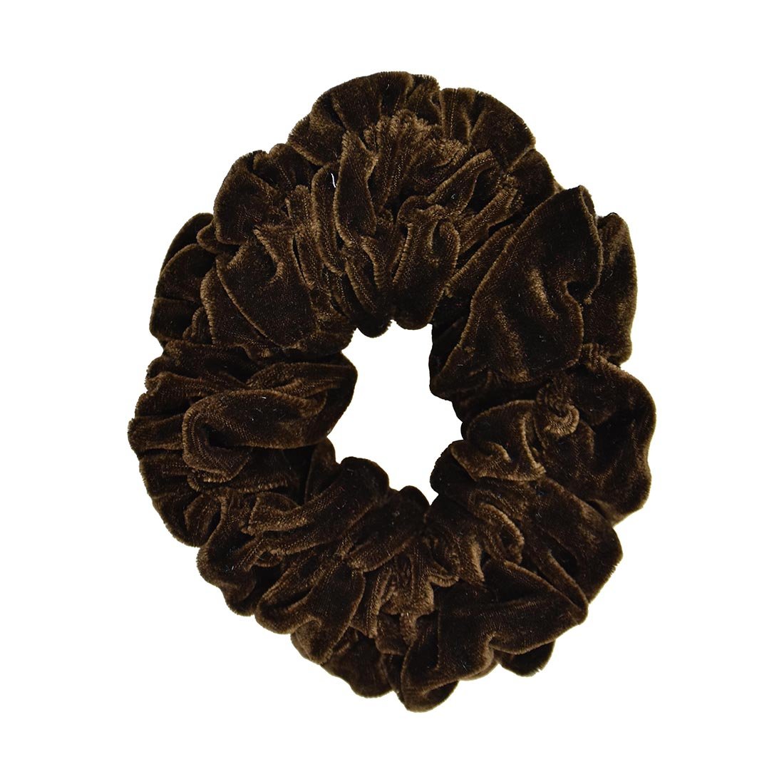 Motique Accessories Jumbo Velvet Scrunchie for Women, Black