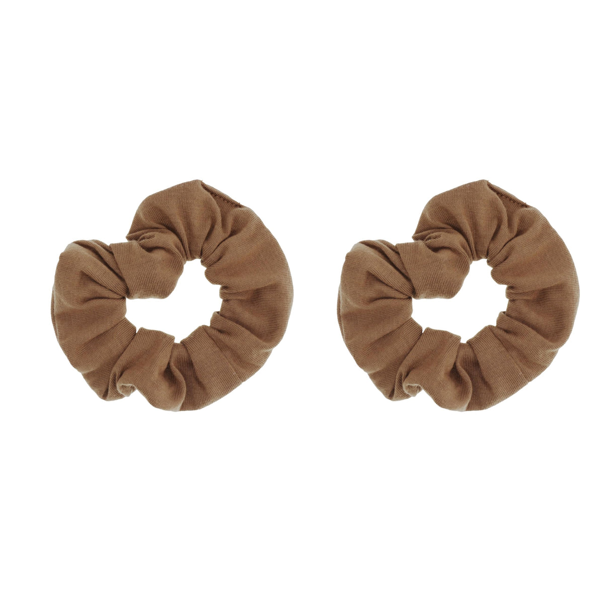 Motique Accessories Solid Scrunchies for Women, Set of 2, Navy Blue