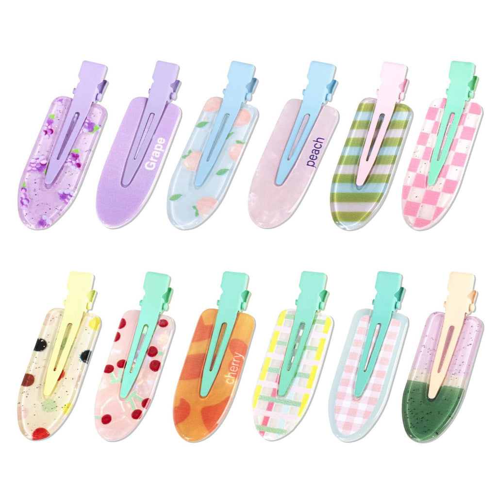 8Pcs No Bend No Crease Hair Clips, Small Flat Hair Clips for Women, Non Slip Makeup Bangs Hair Clip Hair Barrettes for Styling
