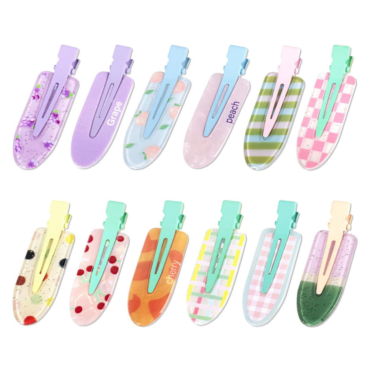 8Pcs No Bend No Crease Hair Clips, Small Flat Hair Clips for Women, Non Slip Makeup Bangs Hair Clip Hair Barrettes for Styling