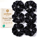 YANIBEST 6 Pcs Satin Scrunchies, Soft Hair Ties for Women and Girls
