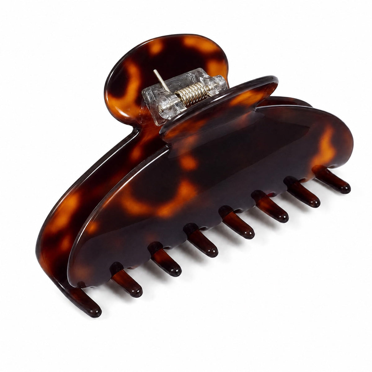4 Inch Acetate Hair Clip, Olive Green Claw Clip for Women