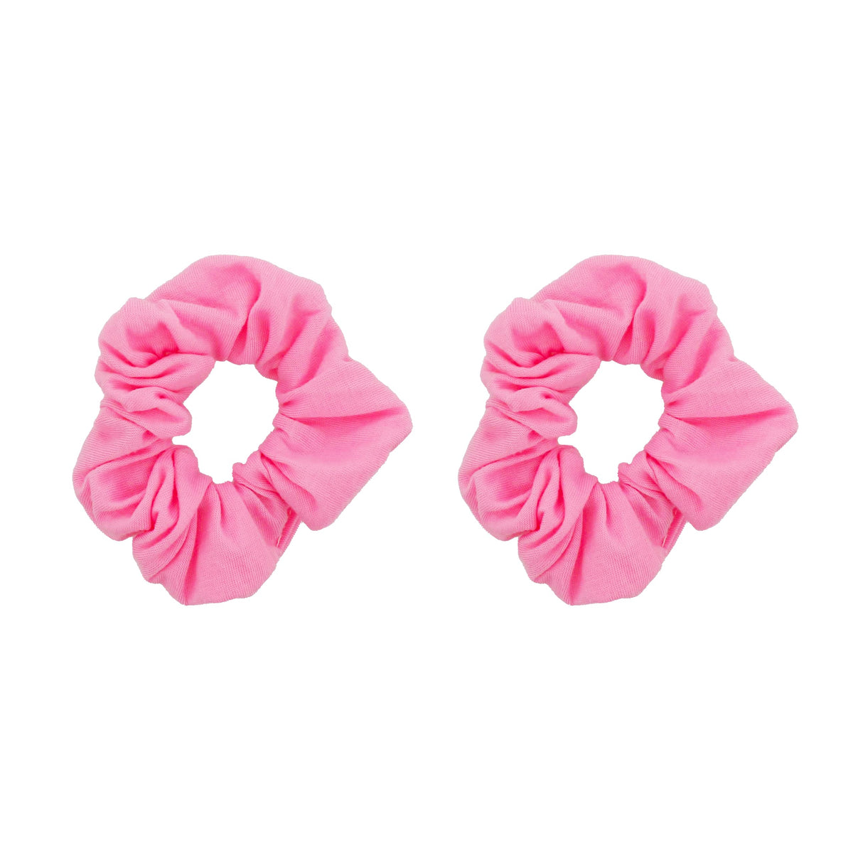 Motique Accessories Solid Scrunchies for Women, Set of 2, Navy Blue