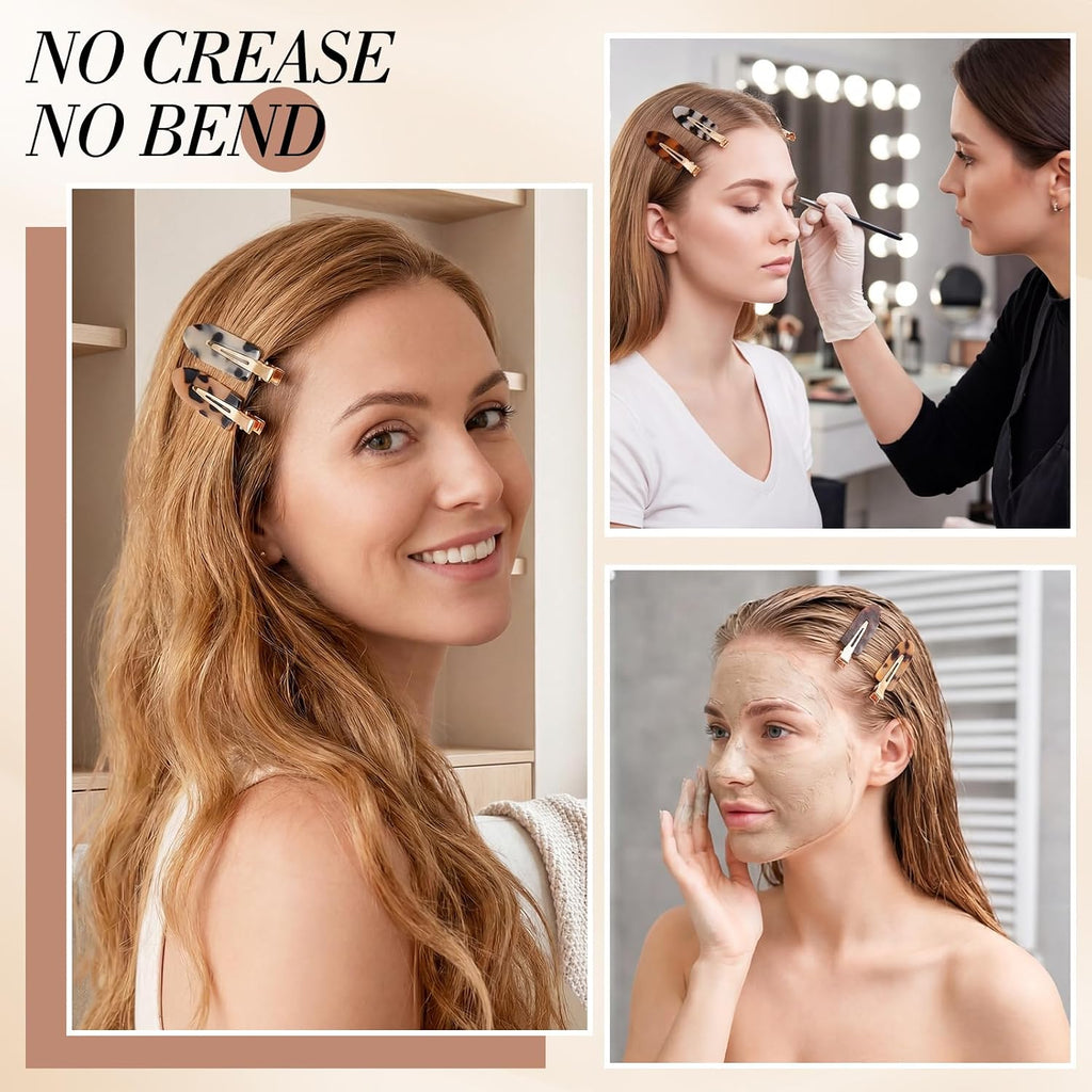 obeoby 14 Pcs No Crease Hair Clips For Women Girls Makeup Styling, 2.36 In