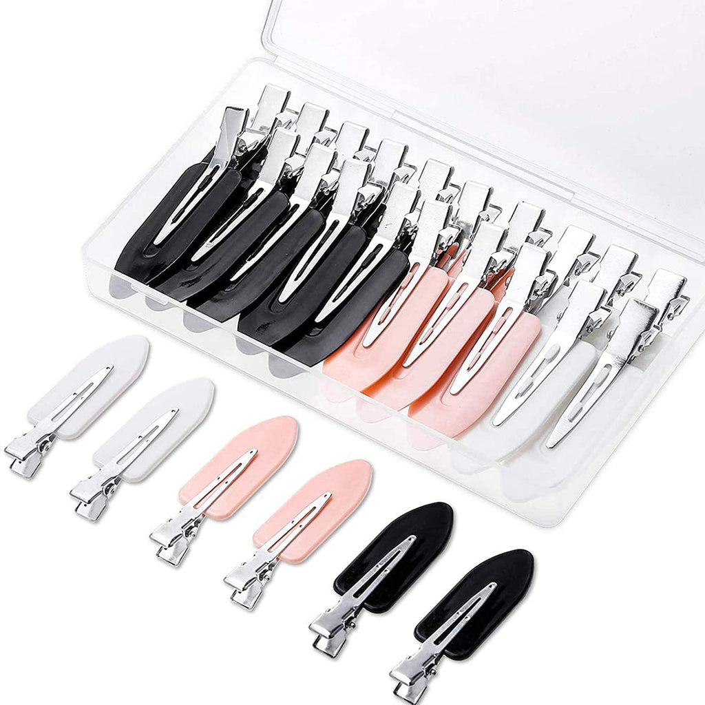 Gingbiss 20 Pcs No Bend Hair Clips, No Crease Flat Barrettes in Storage Box
