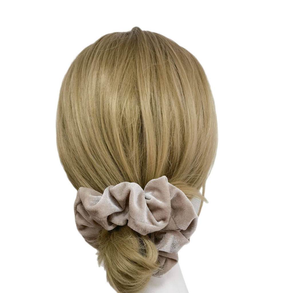 2 Pcs Large Size Scrunchies for Thick Hair Women Hair Ties Accessories (2 Taupe)