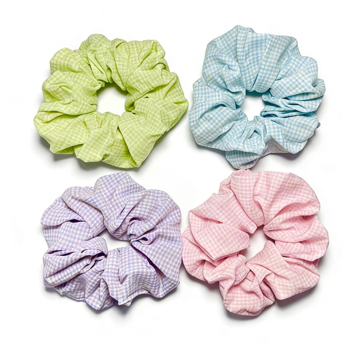 Large satin Scrunchies XL Silk Oversized Scrunchie for Thick long Hair Scrunchy Bobbles Hair Ties Jumbo for Women Girls (BW DOT)