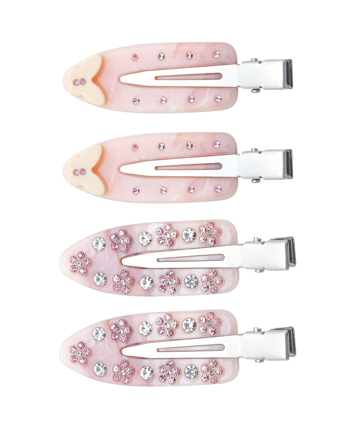 4 Pcs No Crease Hair Clips for Makeup Creaseless Hair Clips for Bangs