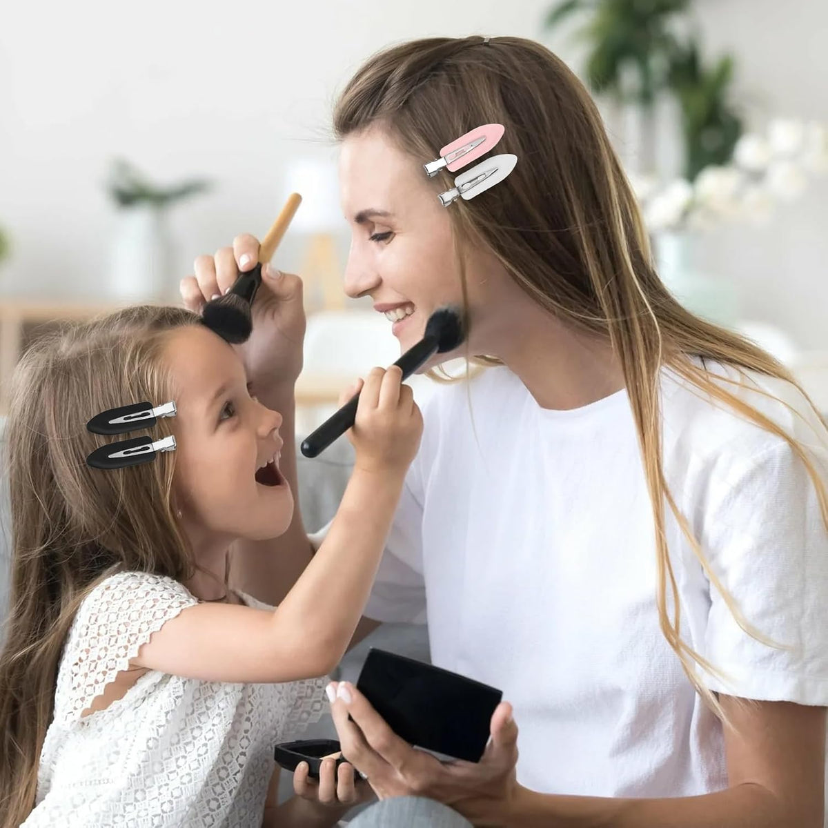 16Pcs Creaseless Hair Clips No bend or Dent No Crease Hair Bang Clip for Makeup Application Flat Hair Clips for Styling Women and Girls Makeup Accessories