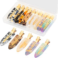Gingbiss 10 Pcs No Bend Hair Clips, 2.7 Inch Acrylic No Crease Hair Clip