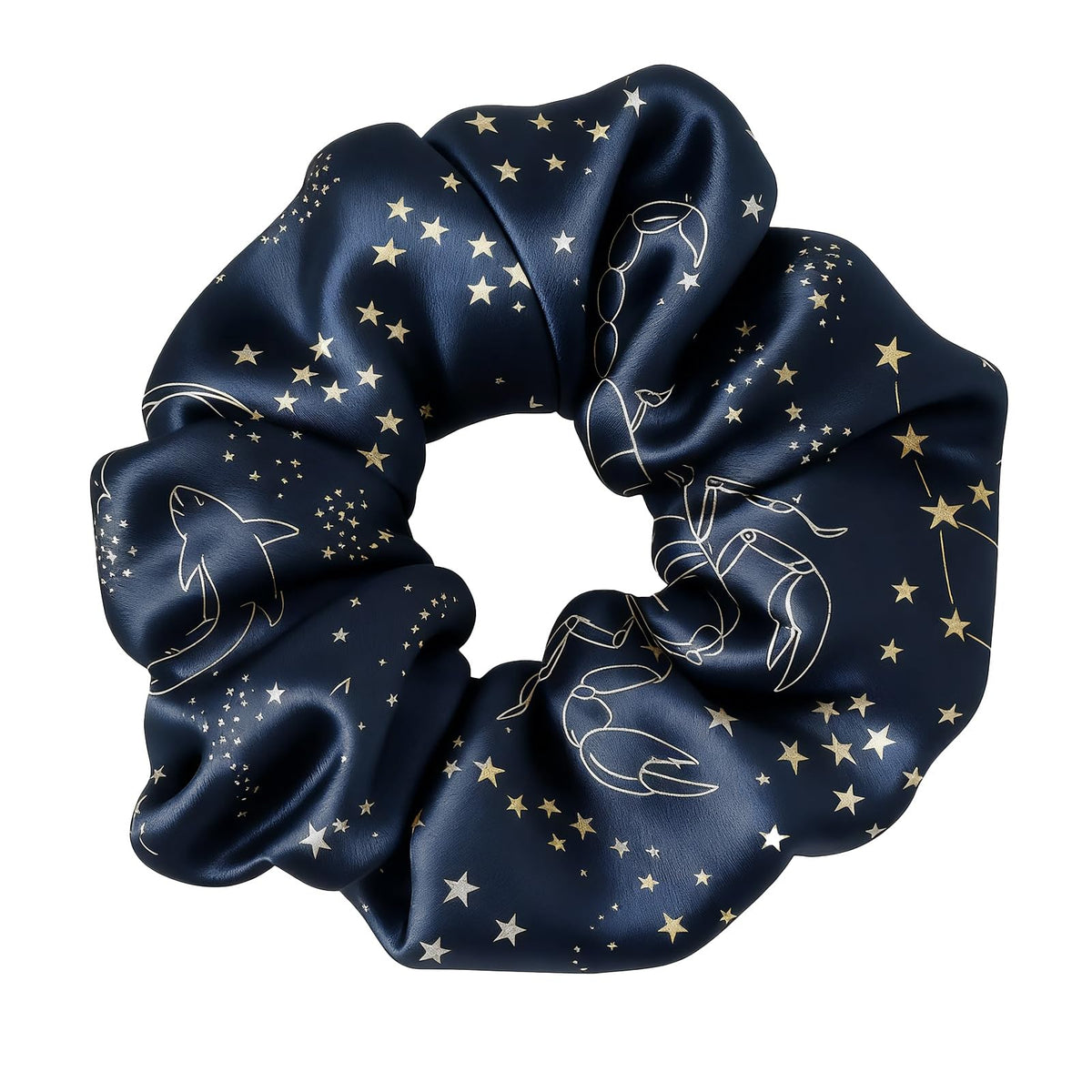 LilySilk Silk Hair Scrunchy, 100% Mulberry Silk Ponytail Holder, Frizz & Breakage Prevention, No Damage, Dark Green, 1 Count