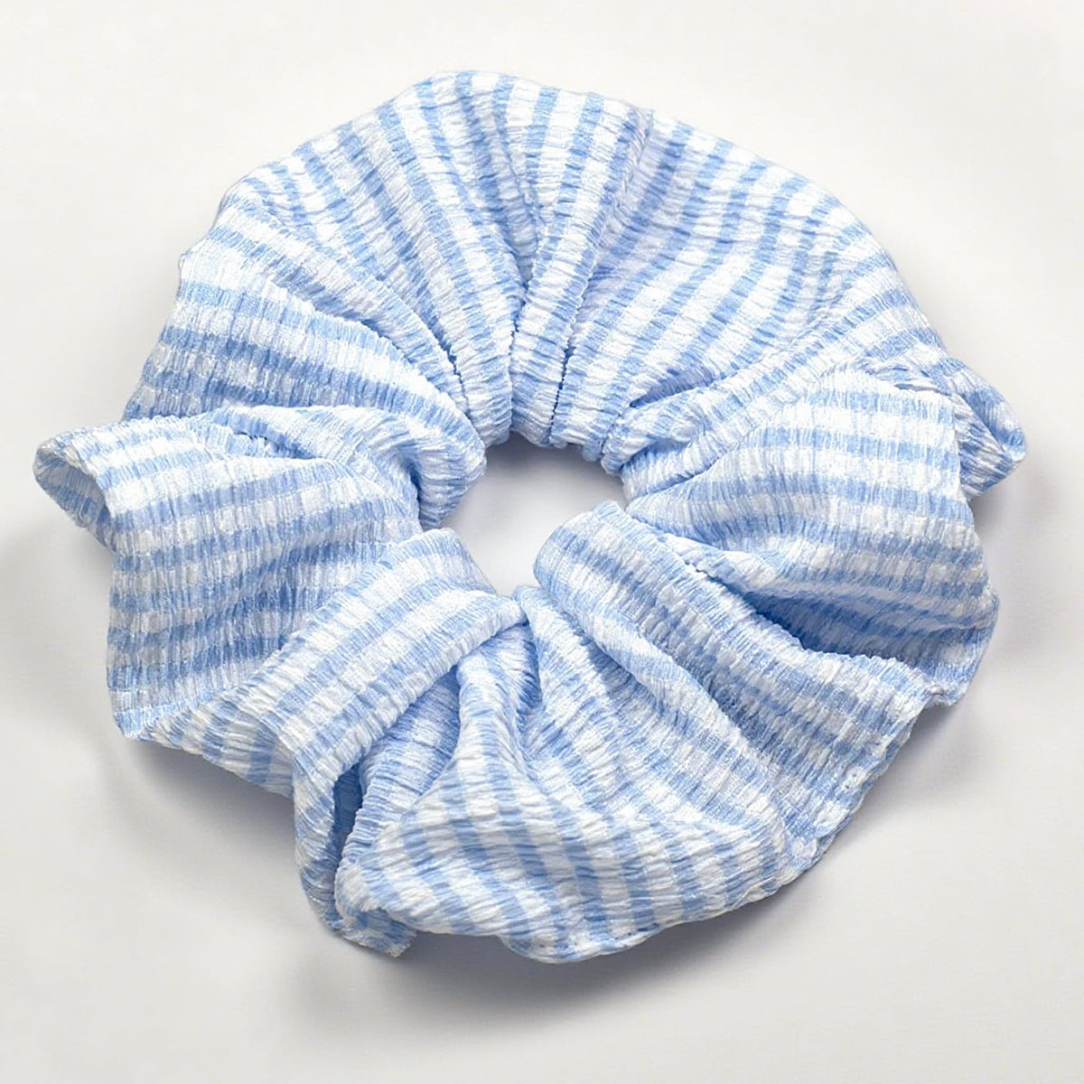 White Hair Scrunchies for Women 1pc Large Elastic Hair Ties Soft Hairbands for Thick Thin Hair, Big Ponytail Holders Hair Accessories for Girls, Party Daily Use