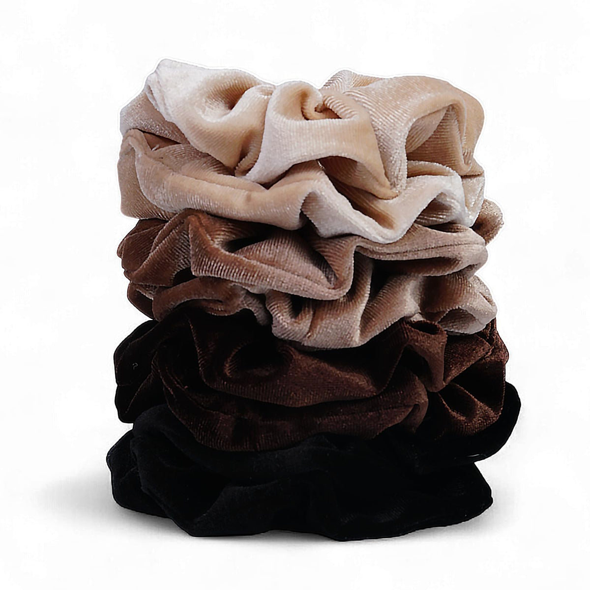 Satin Scrunchies for Women – 8PCS Black Silk Hair Ties – No Crease, Frizz-Free, Gentle Elastic Hair Bands for Thick & Thin Hair, Soft & Stylish Hair Accessories Gifts