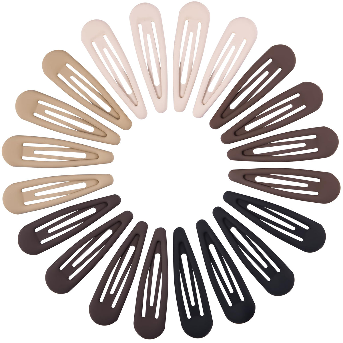 Small Hair Barrettes For Women No Slip Metal Snap Clips For Thin And Fine Hair,Matte Black Tortoiseshell,20 PCS,1.97 x 0.5 Inch.