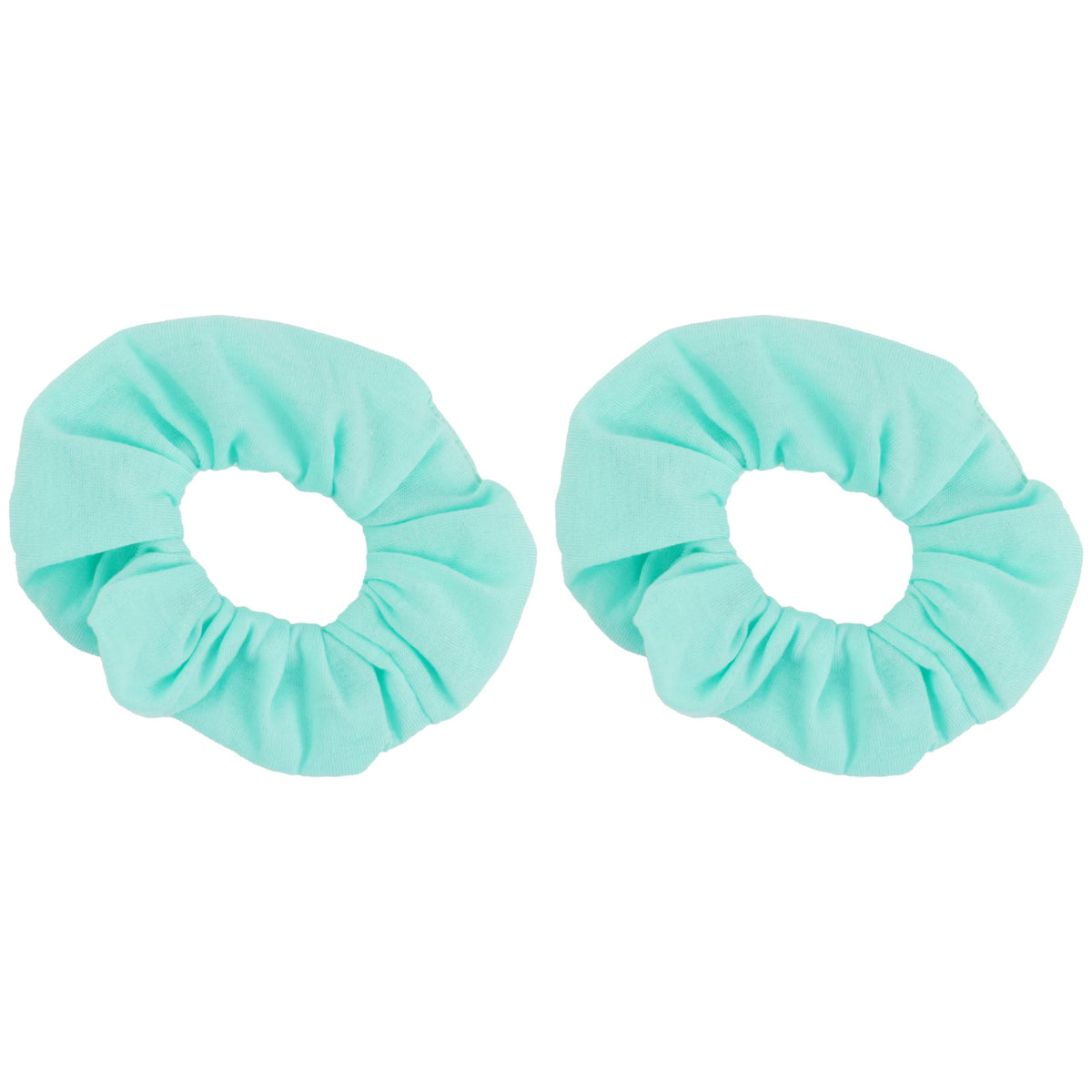 Motique Accessories Solid Scrunchies for Women, Set of 2, Navy Blue