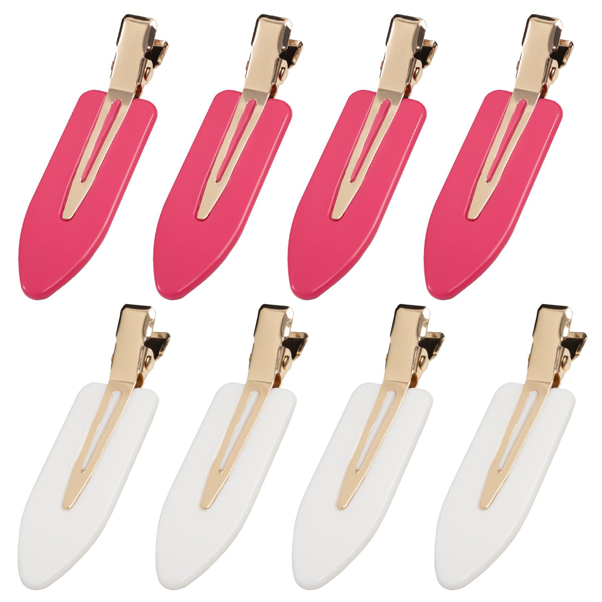 YIERSO 8 Pcs No Bend Hair Clips No Crease Makeup Duckbill Clip for Women