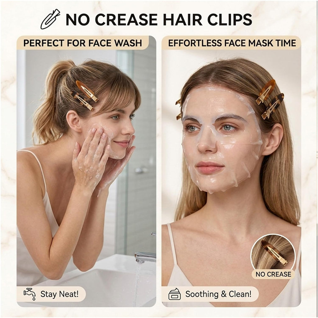 4 PCS No Crease Hair Clips for Women, Creaseless Hair Clip for Thick & Fine