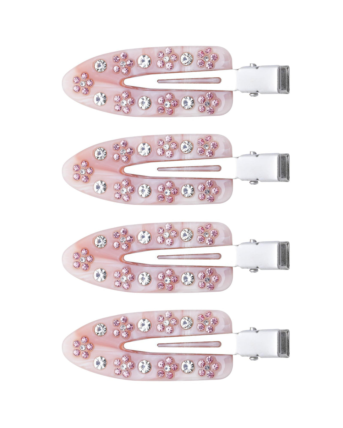 4 Pcs No Crease Hair Clips for Makeup Creaseless Hair Clips for Bangs