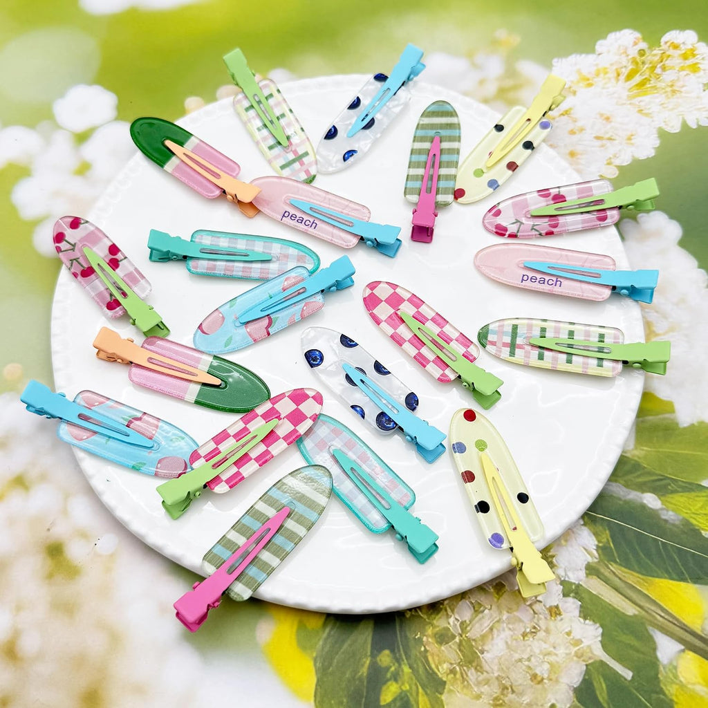 20Pcs Creaseless Flat Hair Clips for Women
