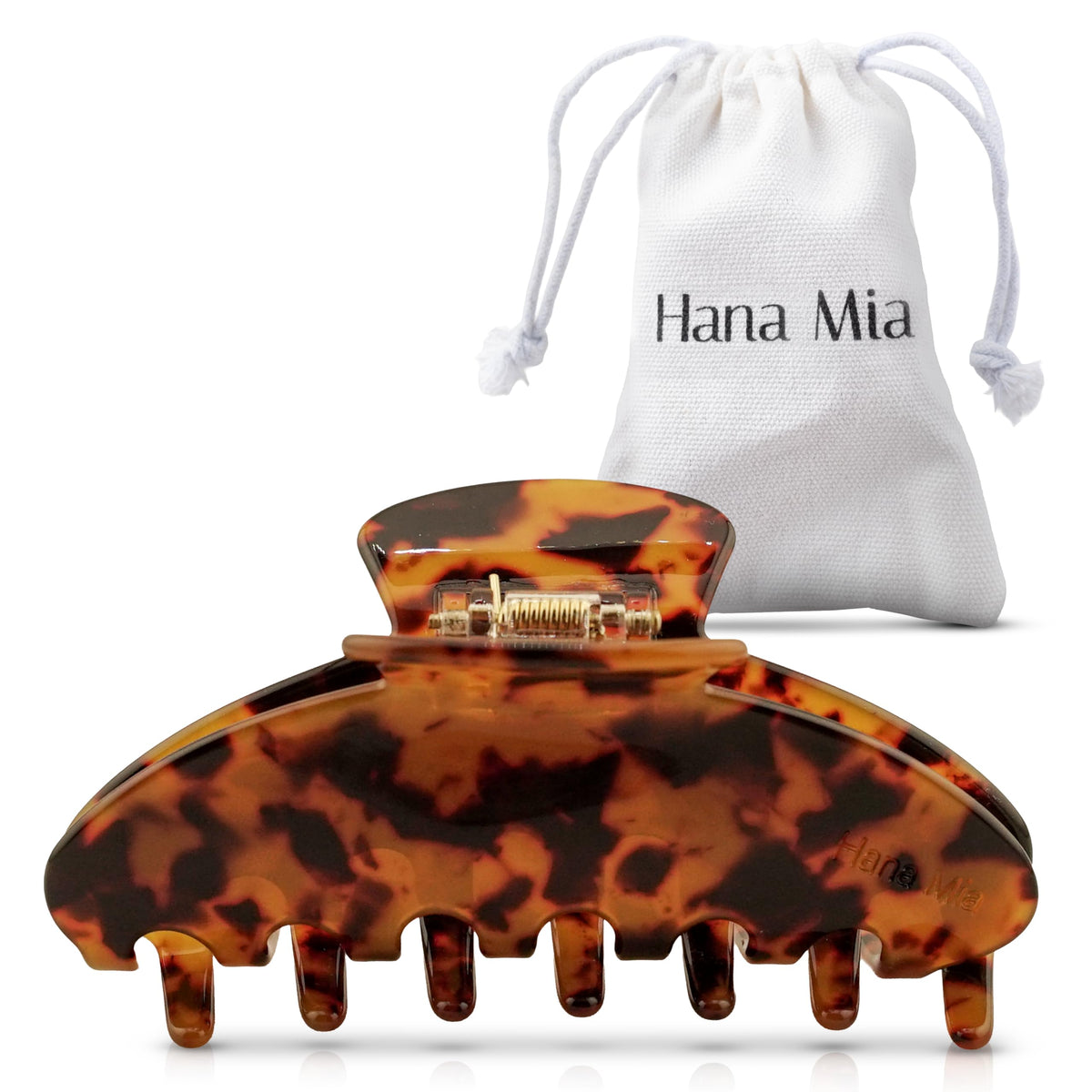 Luxury Black Claw Clip for Women | Our Large 4 Inch Hair Clip Creates Beautiful Half Ups, Secure Updos & Chic Daily Styles | Premium Acetate Claw with Secure Hold & Snag Free Teeth for Easy Styling