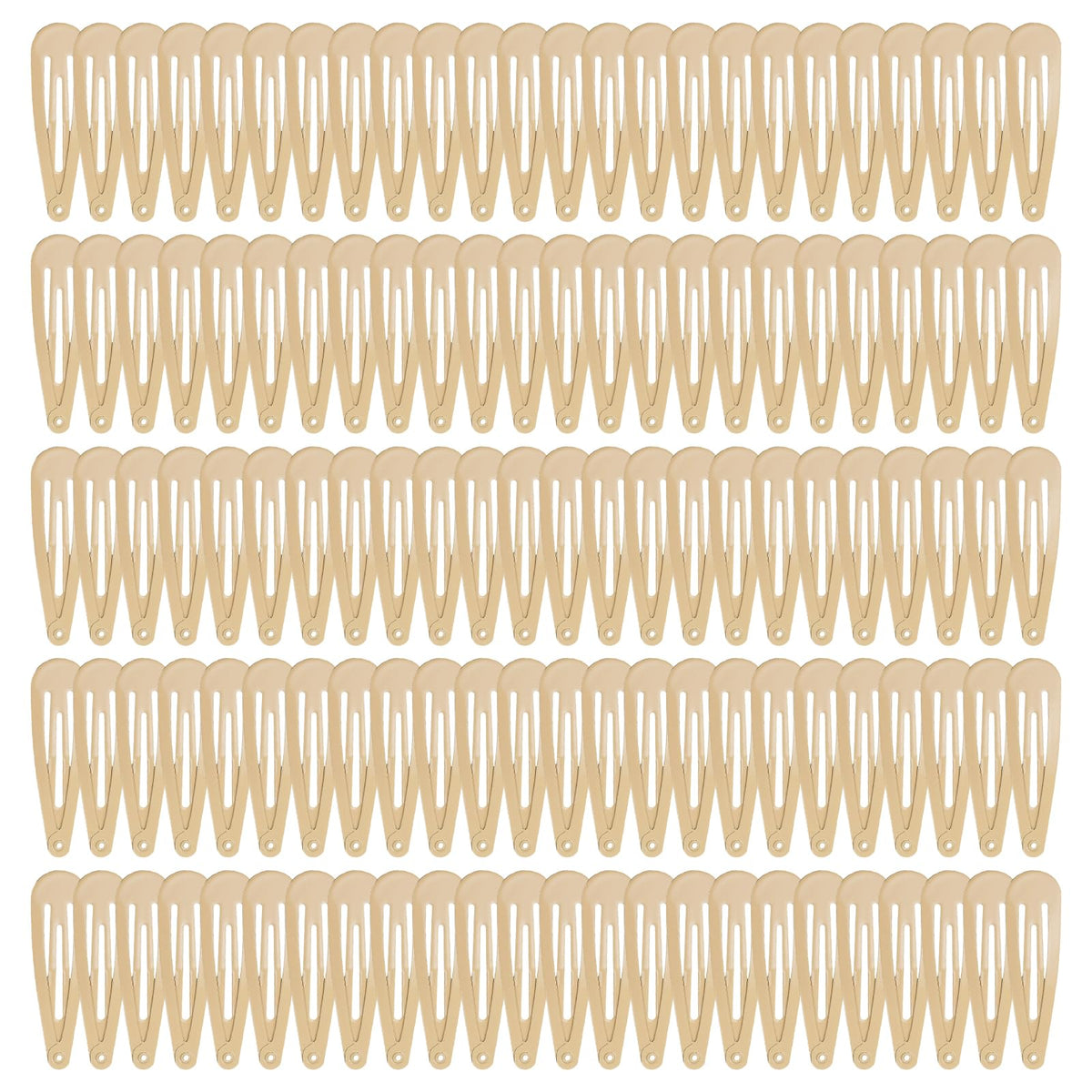 120 Pack Colorful Metal Snap Hair Clips, 2 Inch Hair Barrettes for Styling